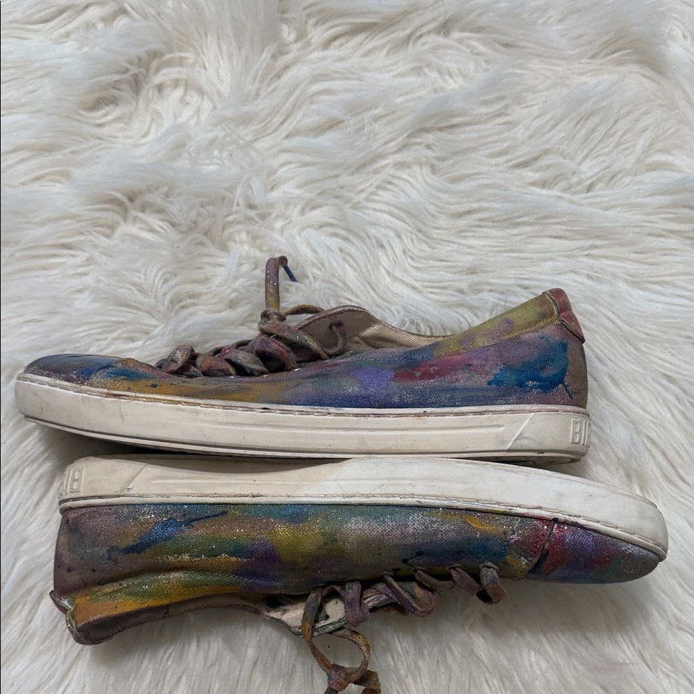 Birkenstock Multicolor Paint-Splatter Canvas Sneakers - Picture 5 of 7